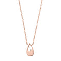 Skagen Kariana Rose-Tone Stainless Steel Pendant Necklace