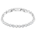 Swarovski Tennis Bracelet, White, Rhodium plated