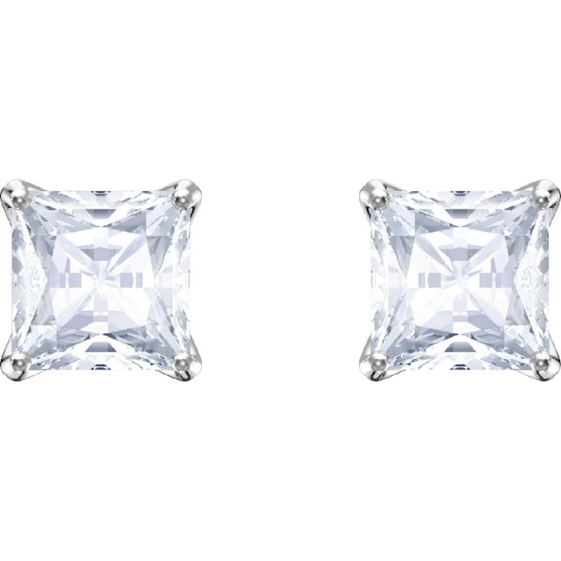 Swarovski Attract Stud Pierced Square Earrings