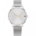 Tommy Hilfiger Pippa Silver Dial/Stainless Steel Mesh Bracelet Watch