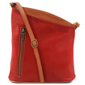 Tuscany Leather Mini Soft Leather Unisex Cross Lipstick Red