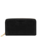 Tuscany Leather TL Classic Leather Zip Purse Black