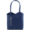 Tuscany Leather Patty - Saffiano leather convertible bag - Dark Blue