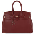 Tuscany Leather Bag with Golden Hardware Red