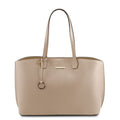 Tuscany Leather TL Bag - Leather Shopping Bag - Taupe