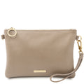 Tuscany Leather Soft Leather Clutch Bag - Light Taupe