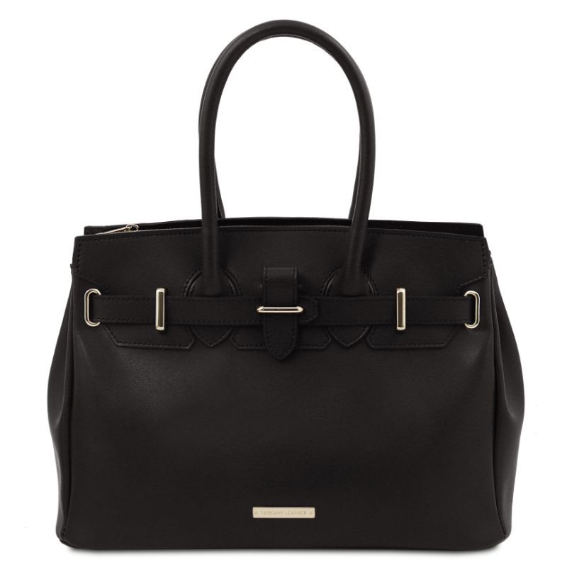 Tuscany Leather TL Bag - Leather Handbag - Black