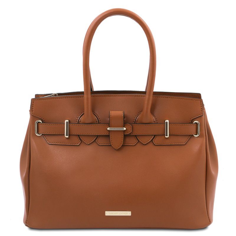 Tuscany Leather TL Bag - Leather Handbag - Cognac