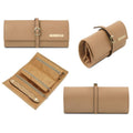 Tuscany Leather Soft Leather Jewellery Case Champagne