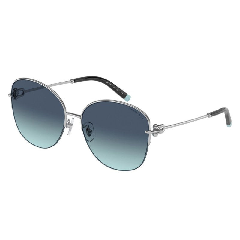 Tiffany & Co TF3082 Silver Frame with Azure Gradient Blue Lens