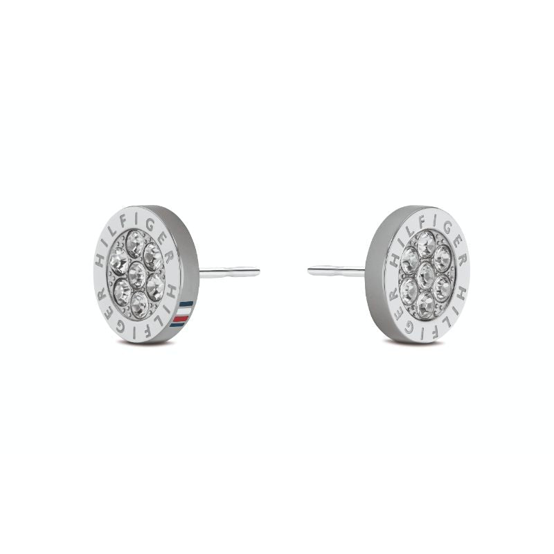 Tommy Hilfiger Silver Crystal Earrings