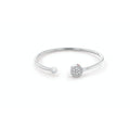 Tommy Hilfiger Silver Crystal Bangle