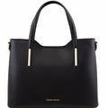 Tuscany Leather Olimpia Ruga Leather Tote - Black