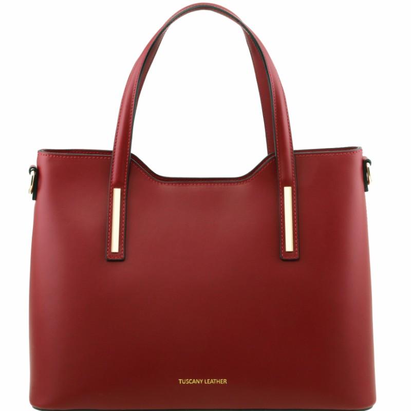 Tuscany Leather Olimpia - Ruga leather tote - Red