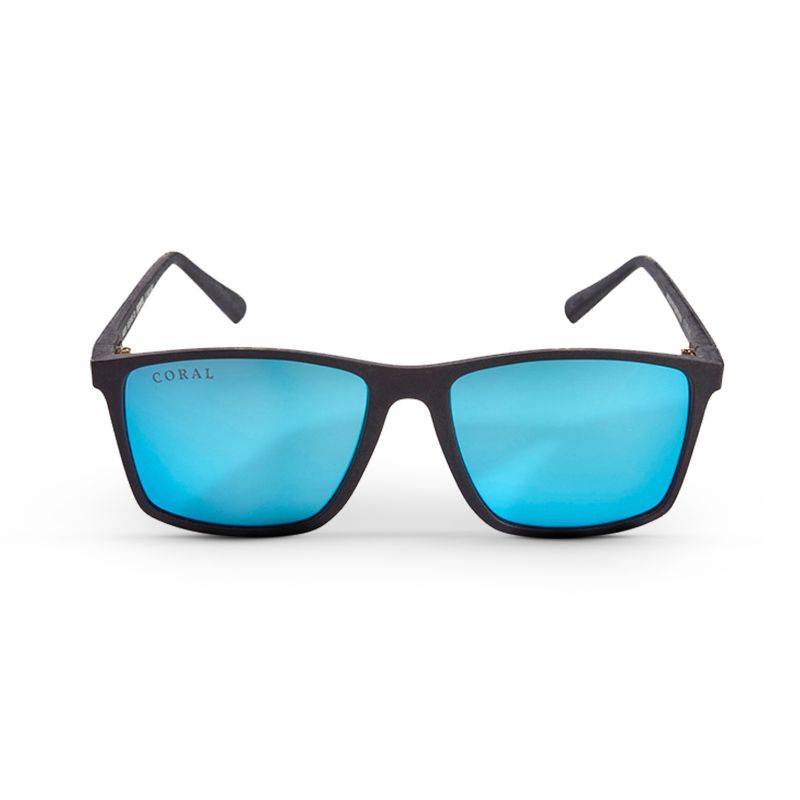Coral Eyewear Vaquita - Polarised Mirror Black/Blue Sunglasses