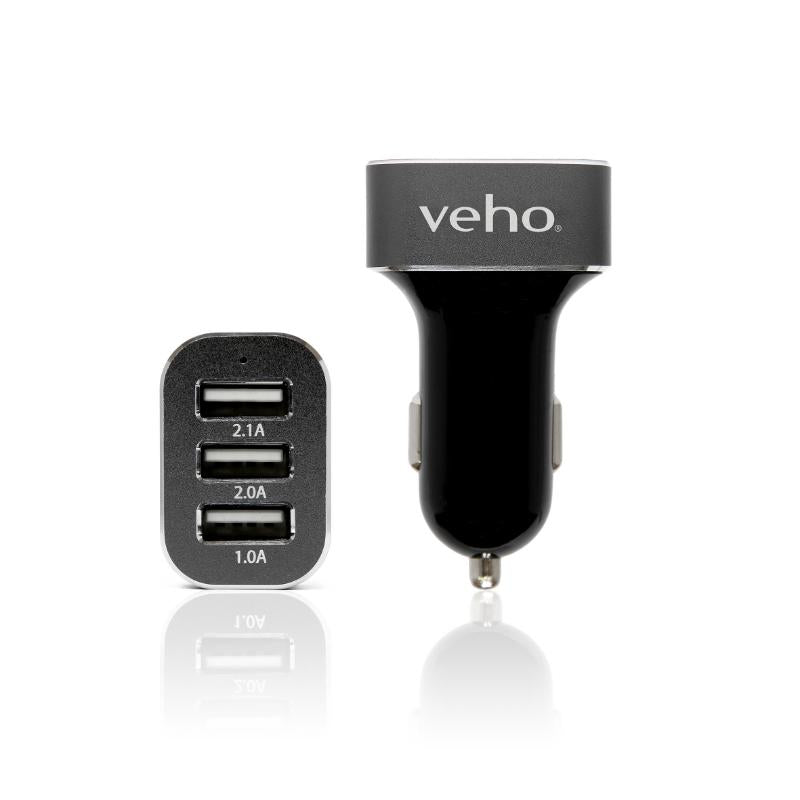 Veho Triple USB 5V 5-1A Car Charger