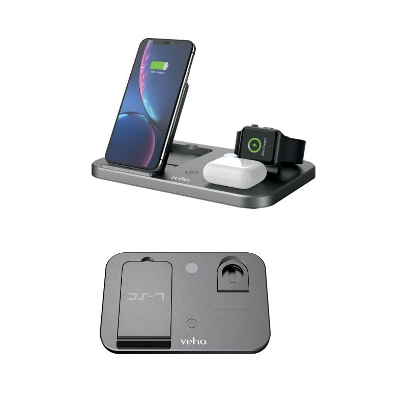 Veho DS-7 Qi Wireless Charging Station with LED Night Light