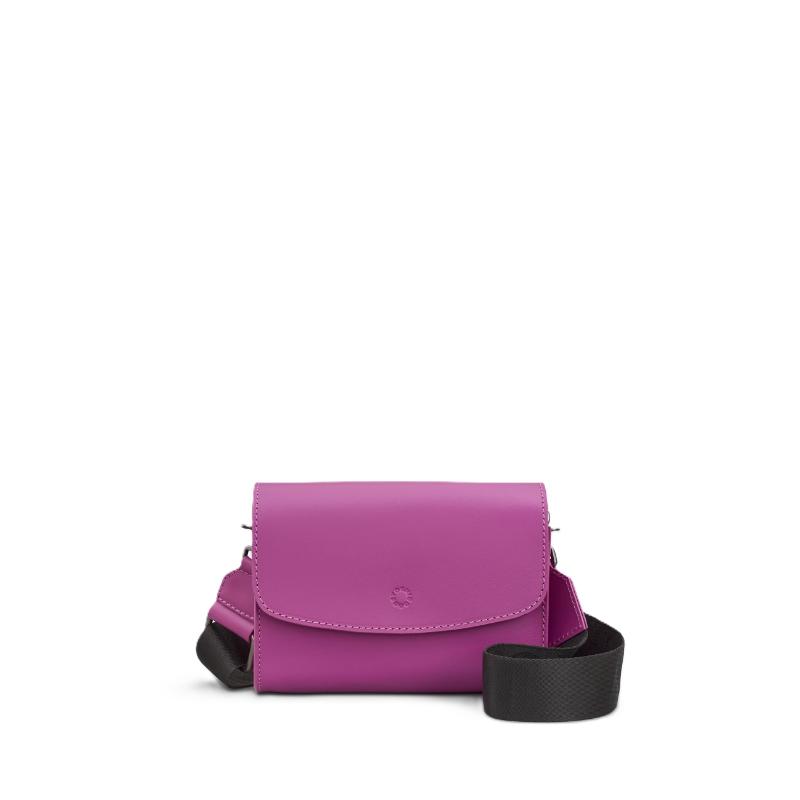 Yoshi Newham Leather Cross Body Bag - Purple