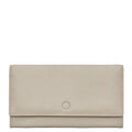 Yoshi Hudson Flap over Leather Purse Warm Grey