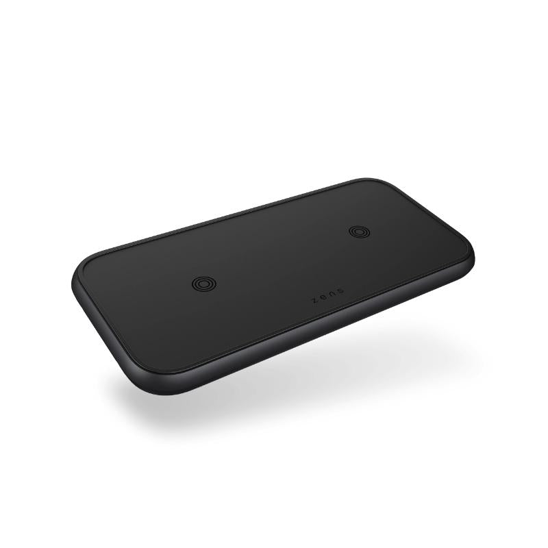 ZENS Dual Aluminium Wireless Charger - Black