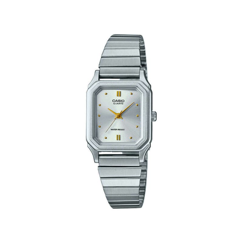 Casio Ladies Silver Watch - White Face