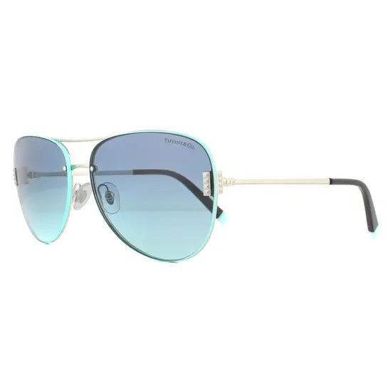 Tiffany & Co TF3066 Silver and Tiffany Blue Frame with Azure Gradient Blue Lens