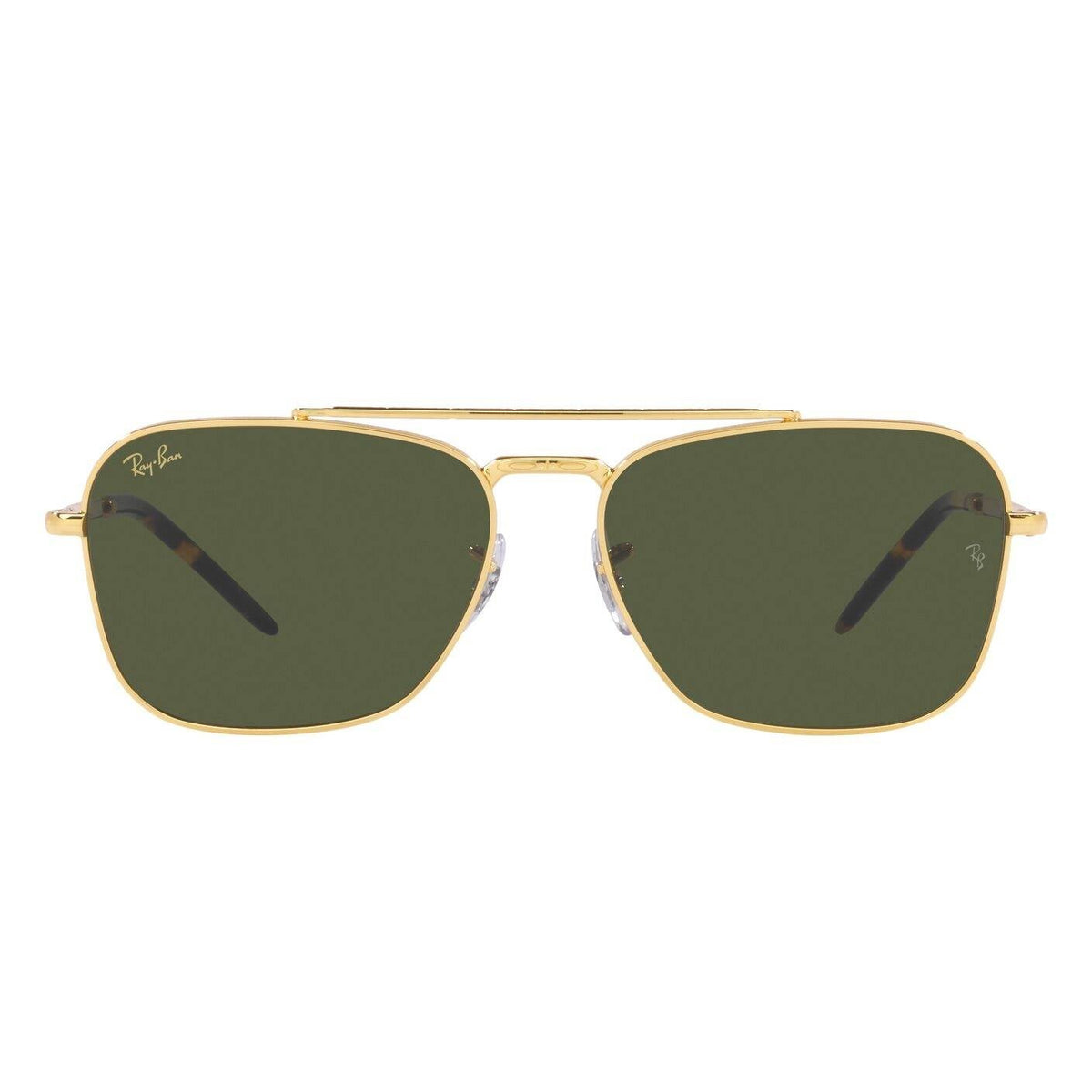 Ray-Ban RB3636 New Caravan - Green Classic Lens with Legend Gold Frame