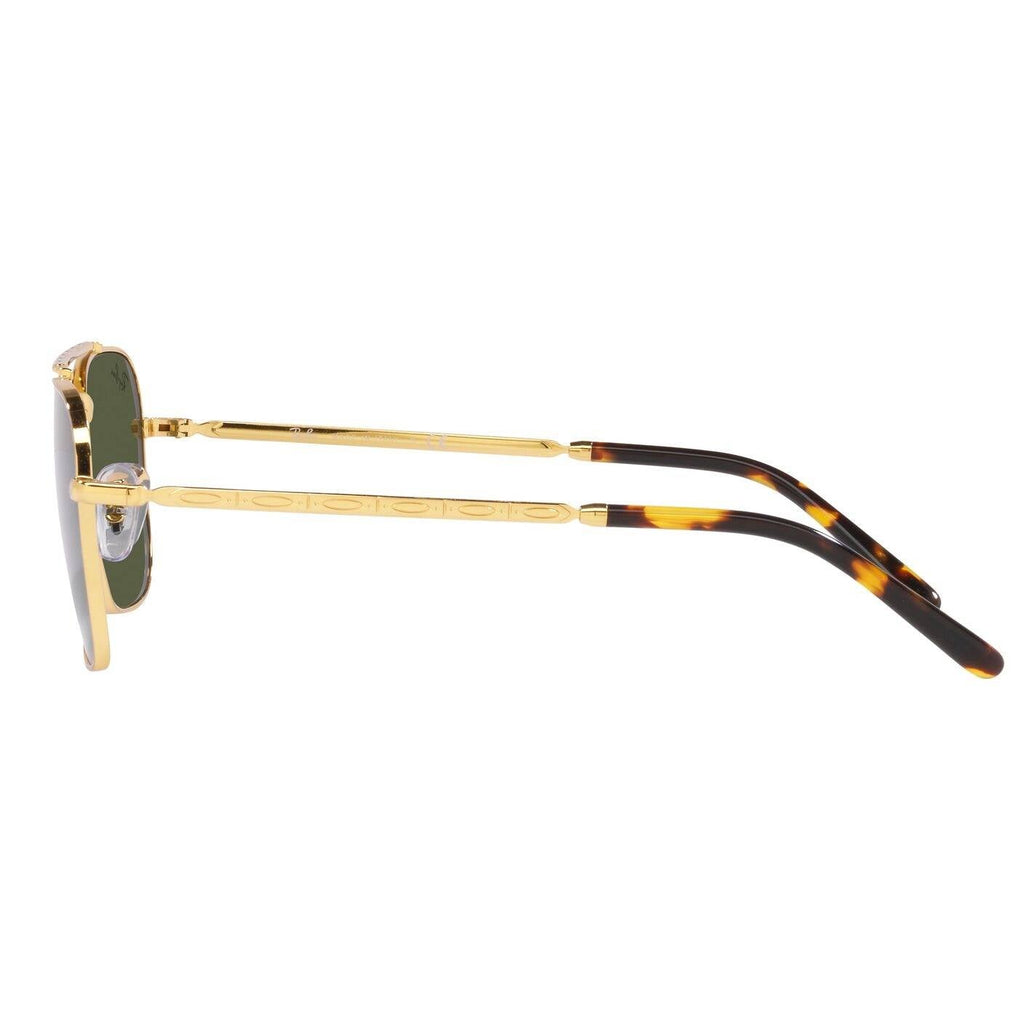 Ray-Ban RB3636 New Caravan - Green Classic Lens with Legend Gold Frame