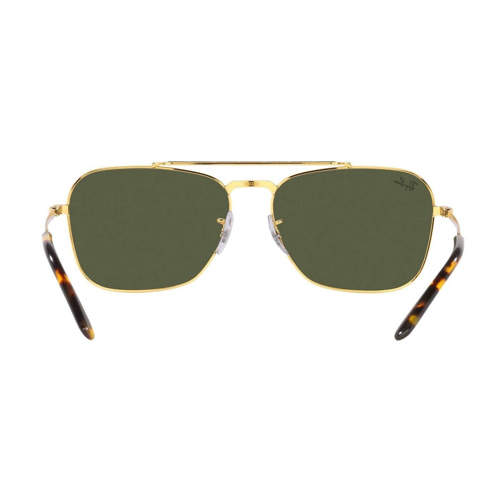 Ray-Ban RB3636 New Caravan - Green Classic Lens with Legend Gold Frame