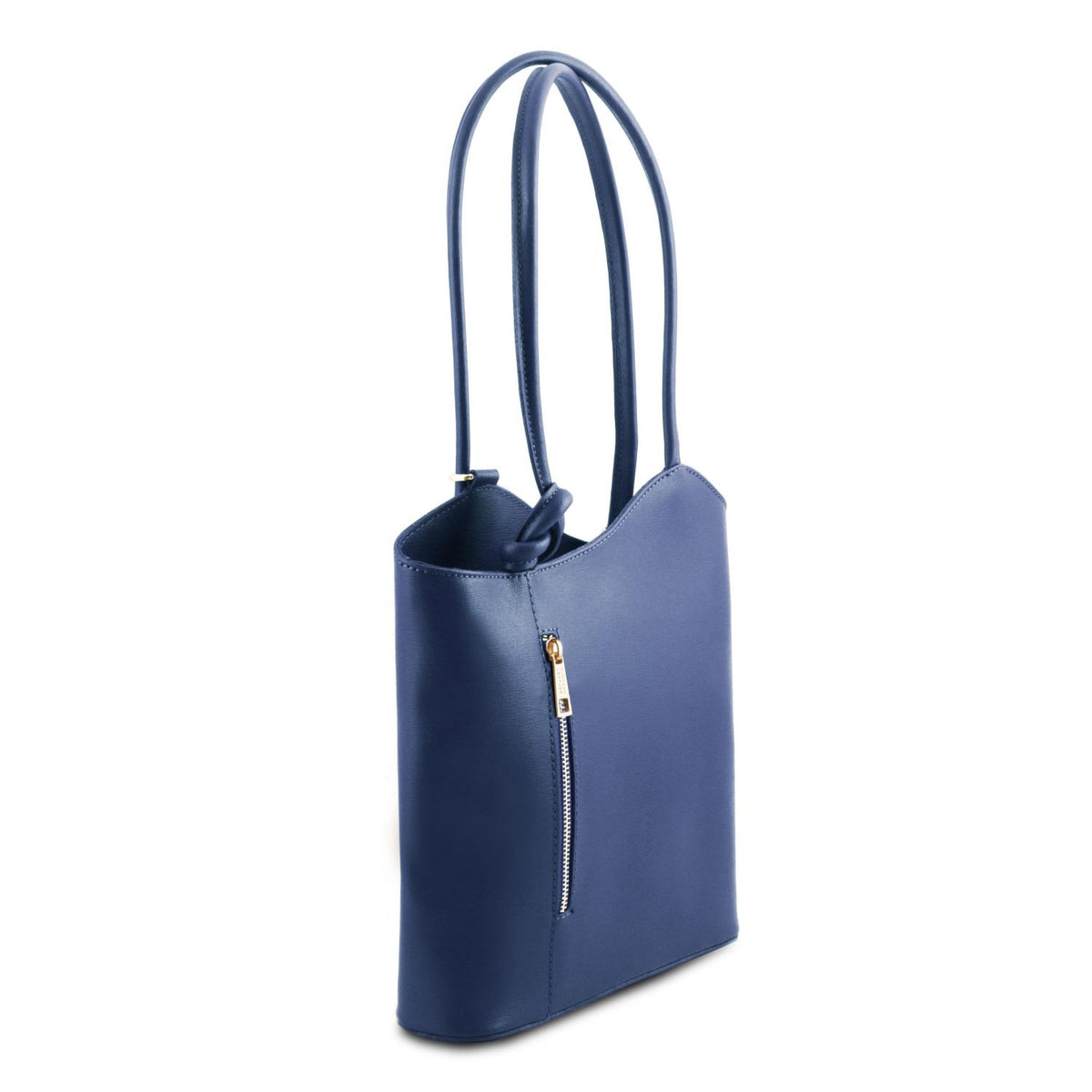 Tuscany Leather Patty - Saffiano leather convertible bag - Dark Blue