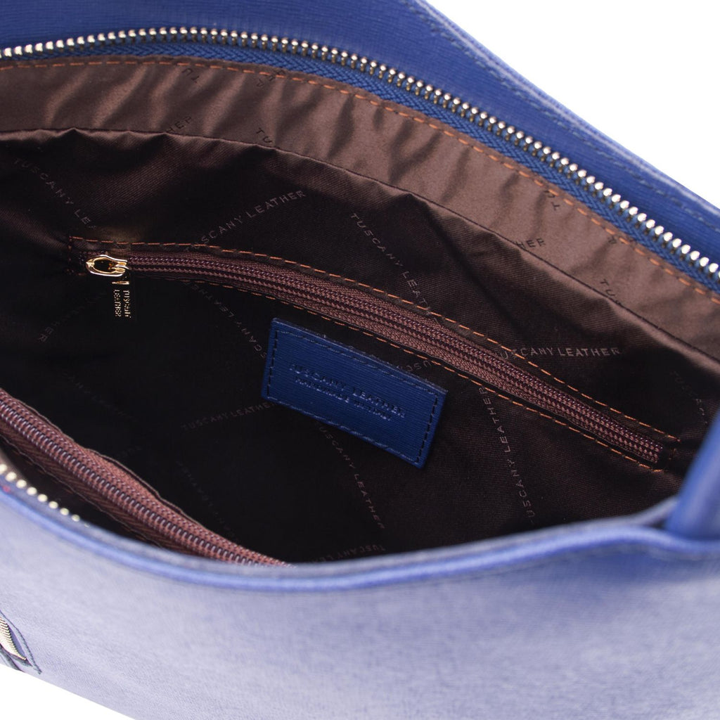 Tuscany Leather Patty - Saffiano leather convertible bag - Dark Blue